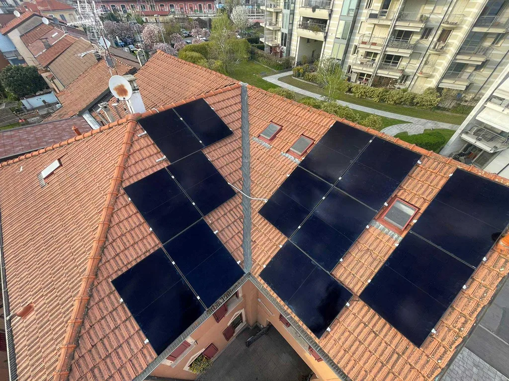 Impianto fotovoltaico realizzato in provincia di Lodi (Lombardia)